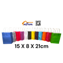 Bolsa de Manila de Colores 15 X 8 X 21cm 12pza