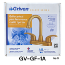 Grifo Central para Lavamanos Tipo Bar GRIVEN Golden Series
