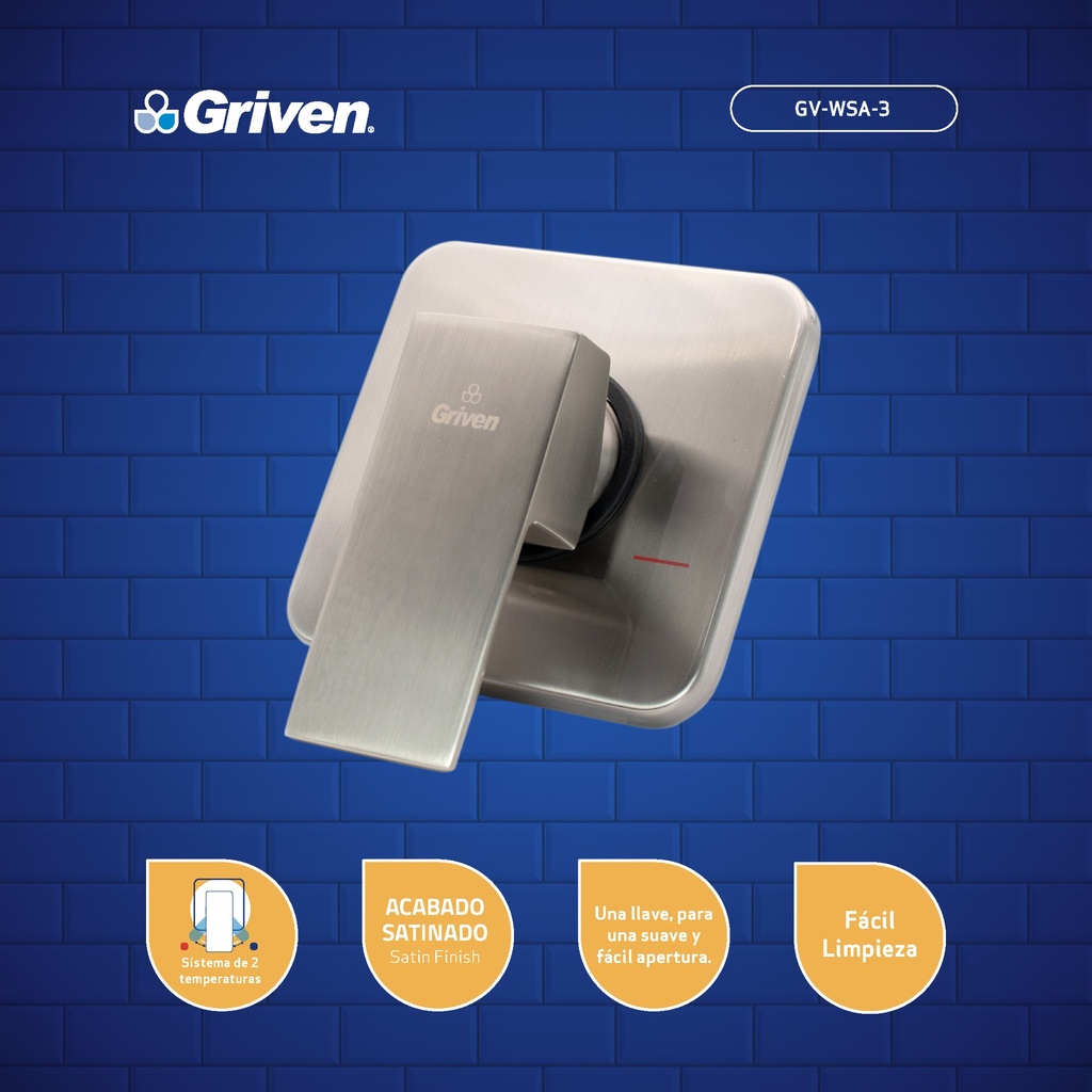 Monomando para Regadera GRIVEN