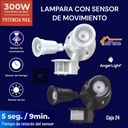 Lampara con Sensor de Movimiento 300W ANGEL LIGHT