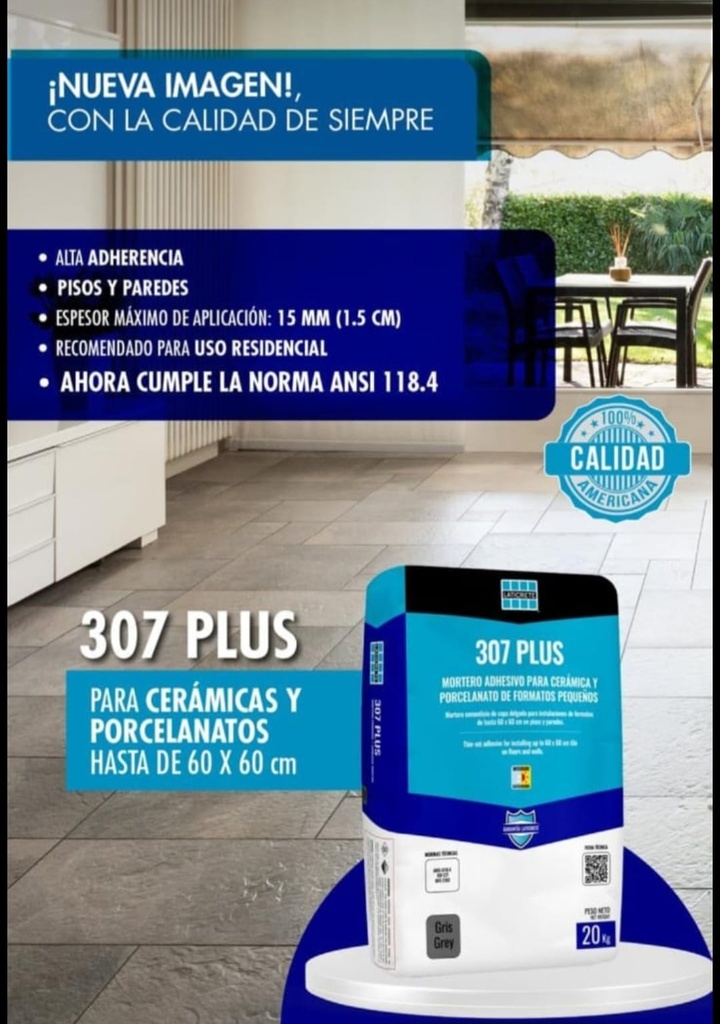 Pegamento Laticrete 307 PLUS 20Kg
