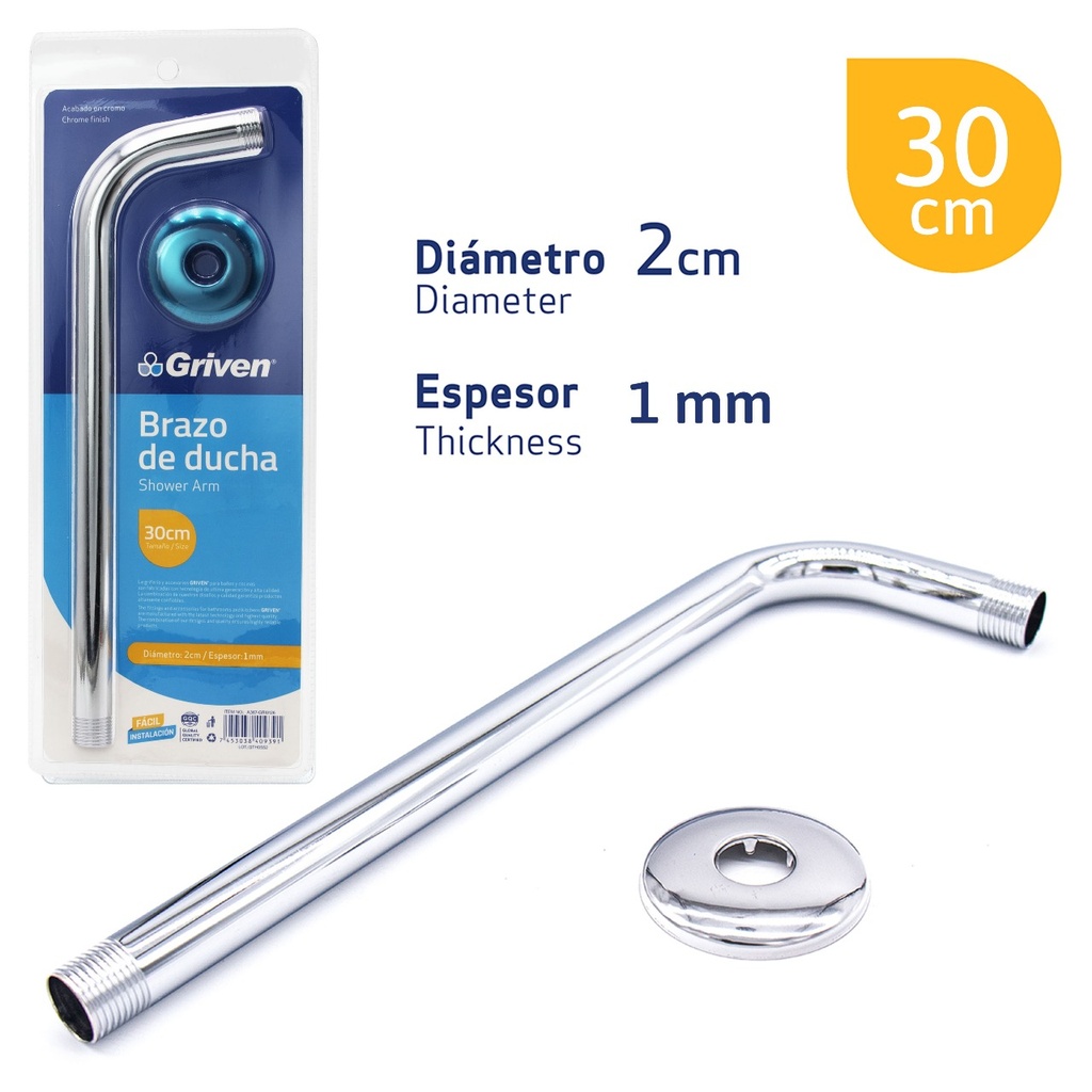 Brazo de Ducha 30cm GRIVEN