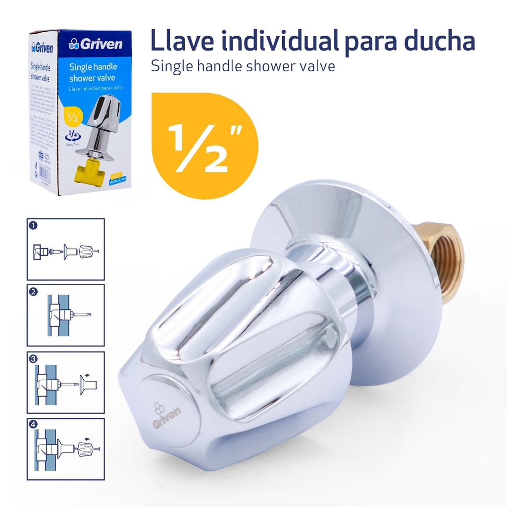 Llave Individual para Ducha GRIVEN