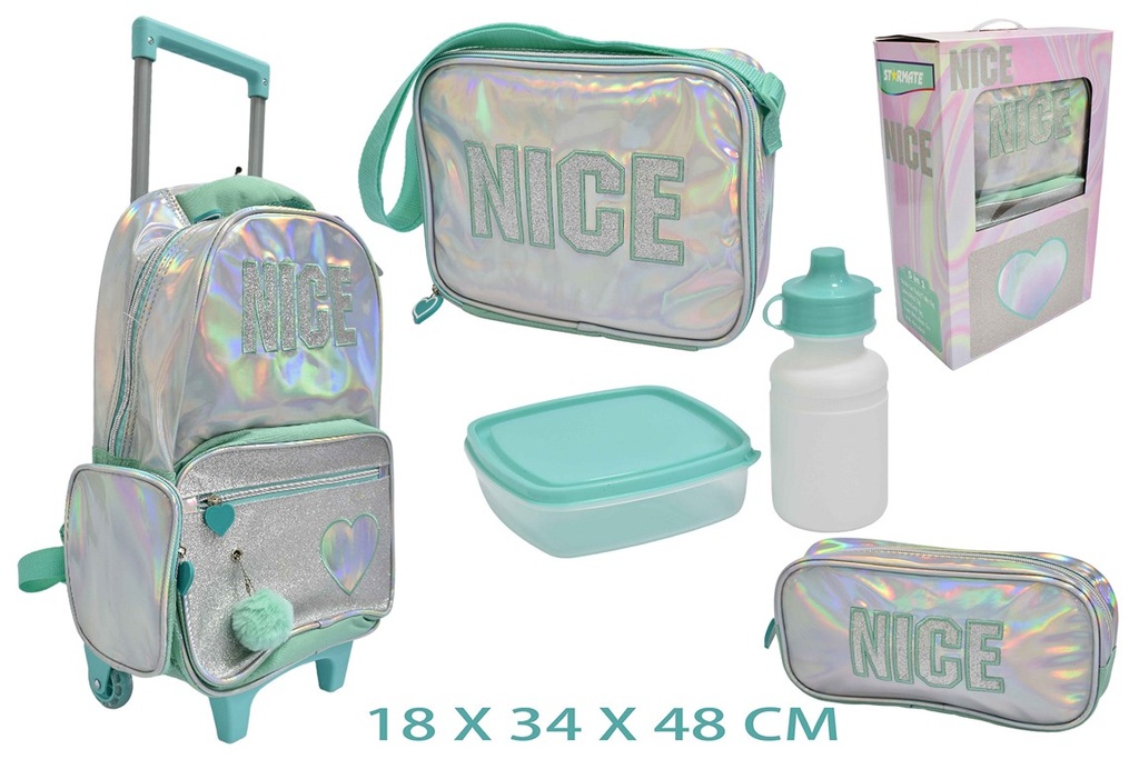 Set de Mochila + Lonchera NICE