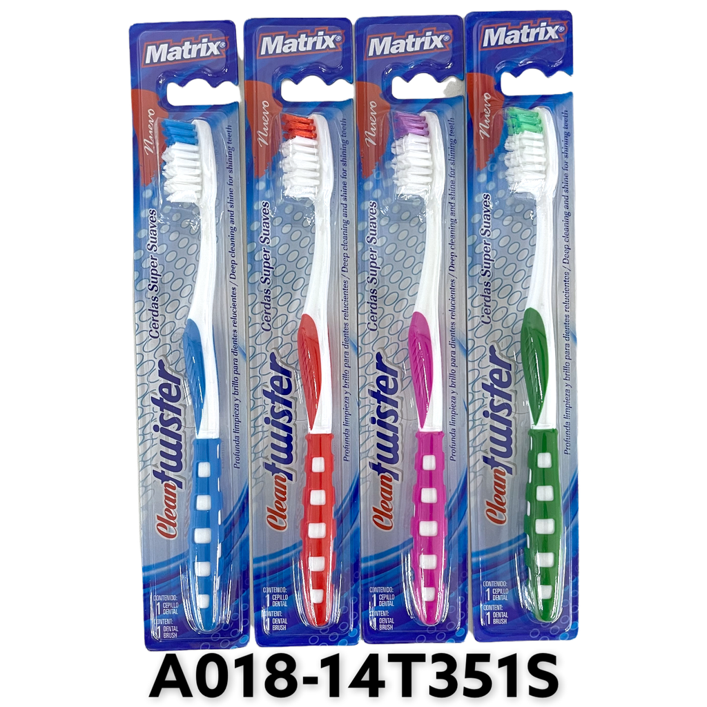 Cepillo Dental Clean Twister 12pza MATRIX
