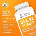 Dr. Berg D3 & K2 Vitamin 60capsulas