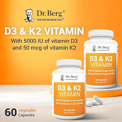 Dr. Berg D3 & K2 Vitamin 60capsulas