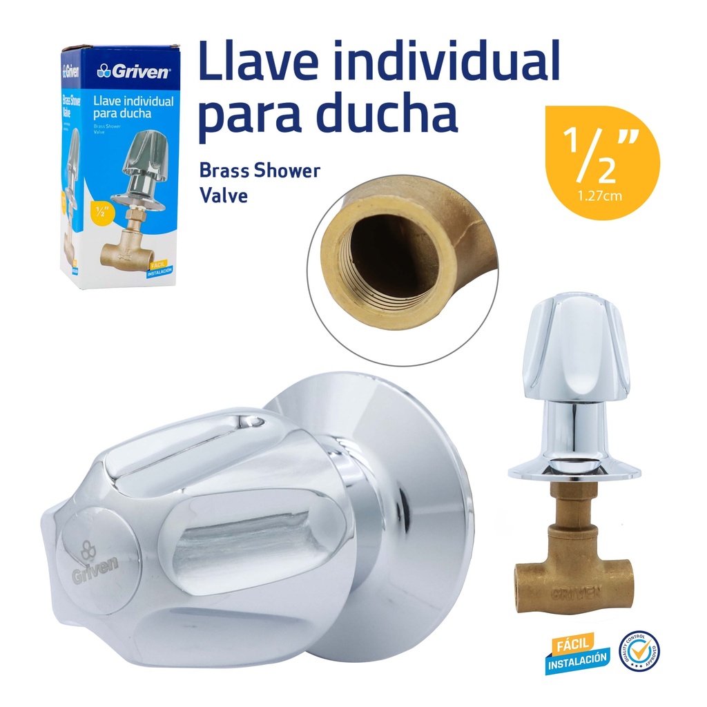 Llave Individual para Ducha GRIVEN