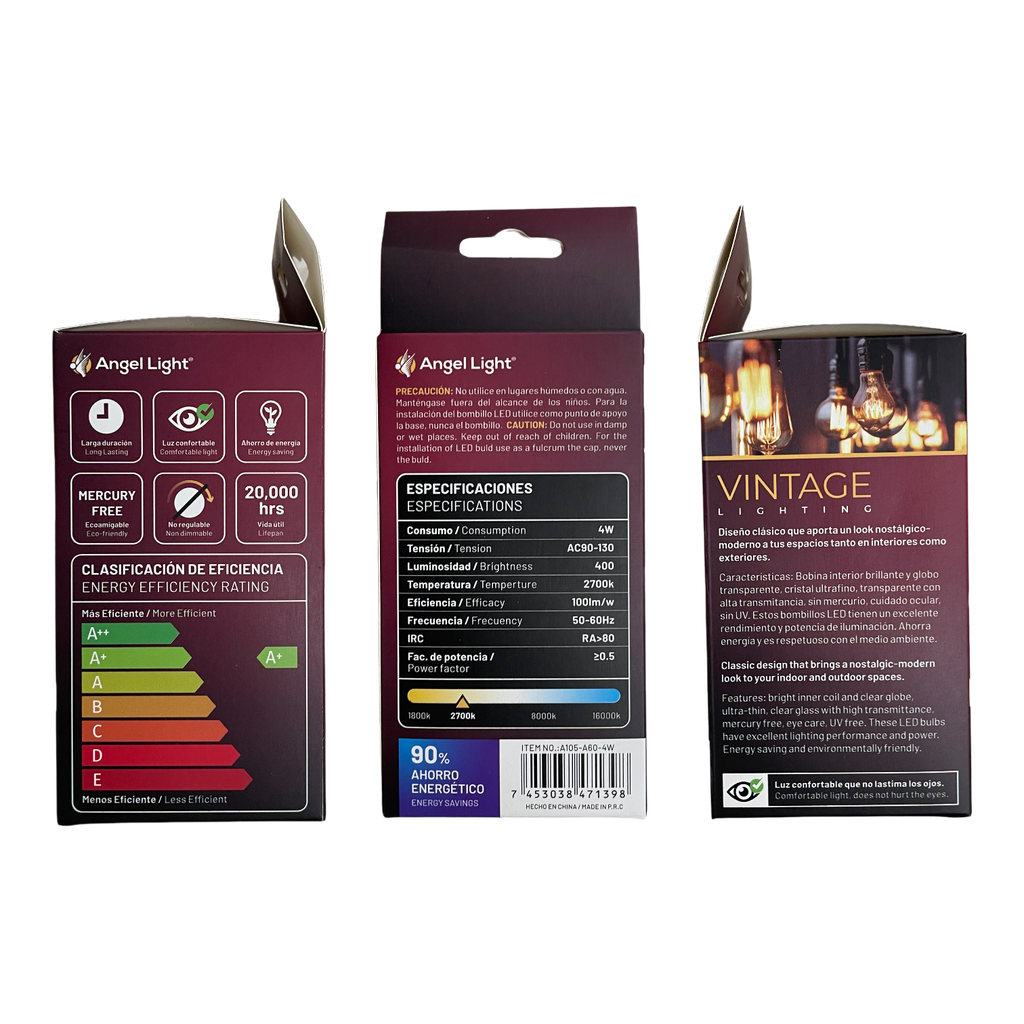 Bombillo Led Vintage 4W ANGEL LIGHT