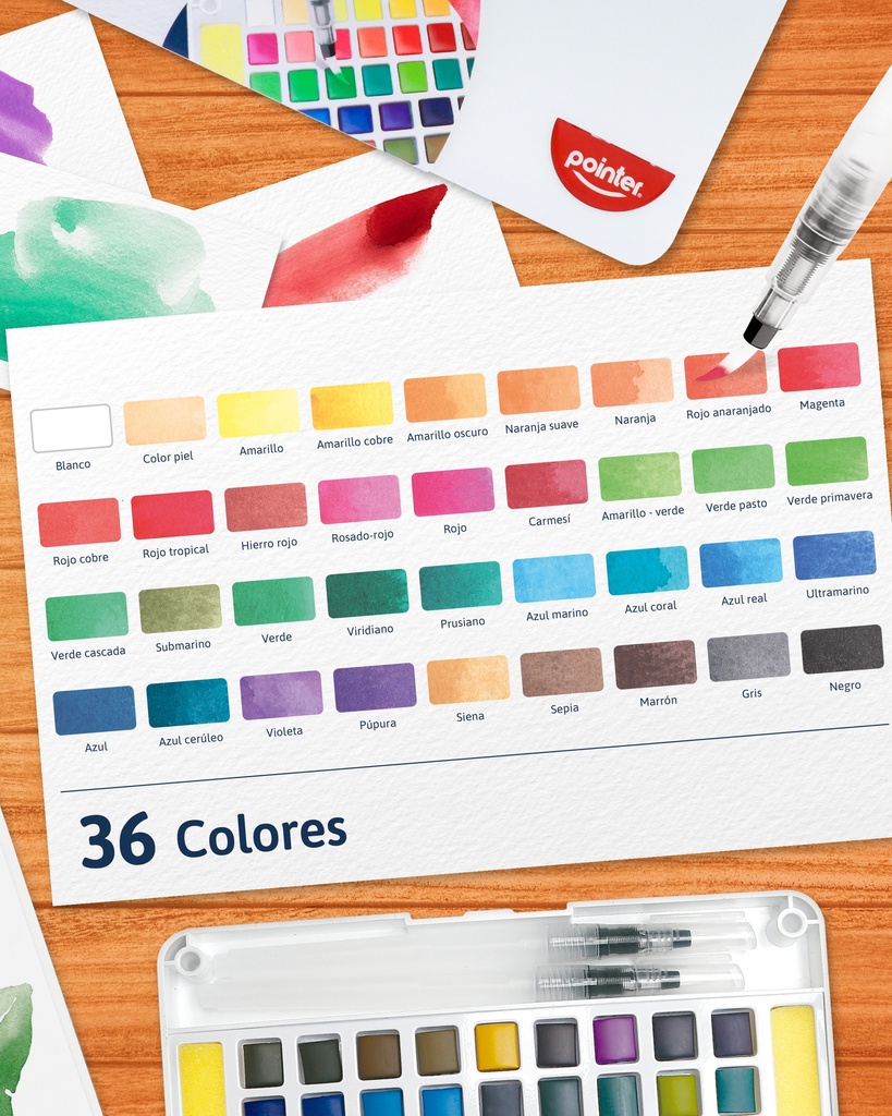 Acuarela 36colores POINTER