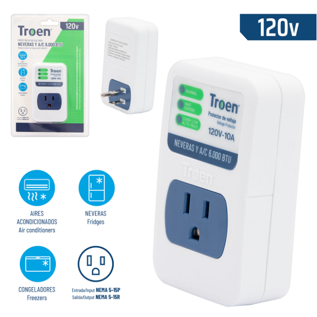 Protector de Voltaje 120V TROEN
