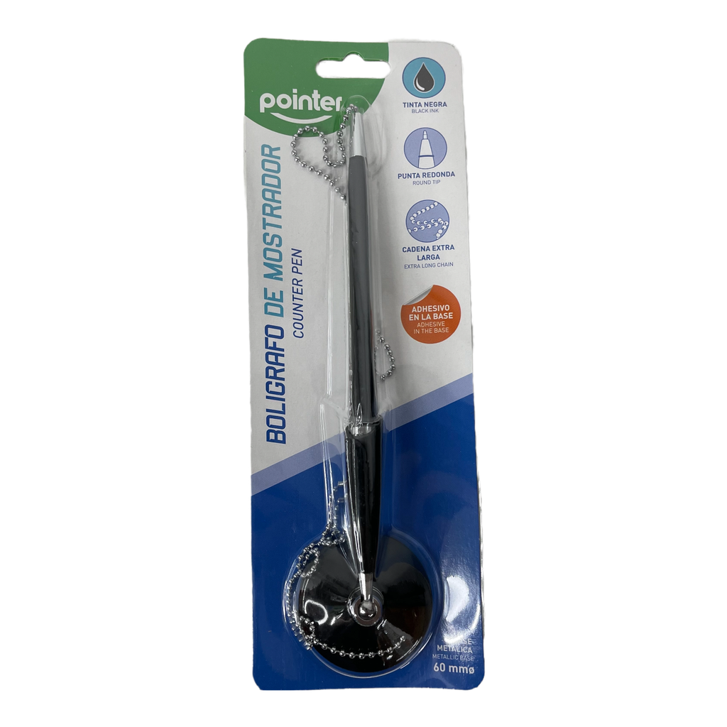 Boligrafo con Base y Cadena POINTER