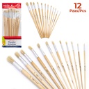 Pinceles Redondo 12pza ETERNA