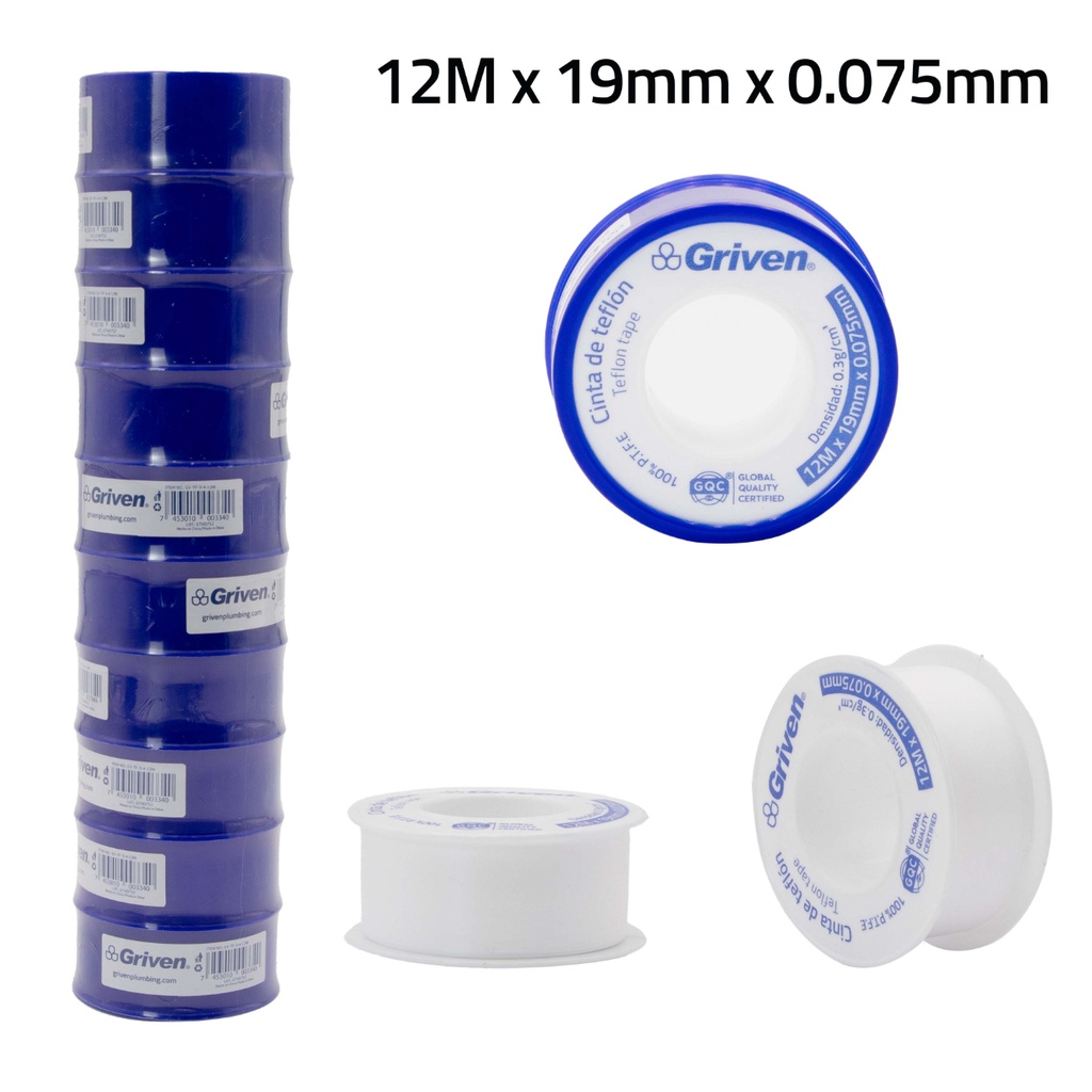 Teflon 3/4" 10pza GRIVEN