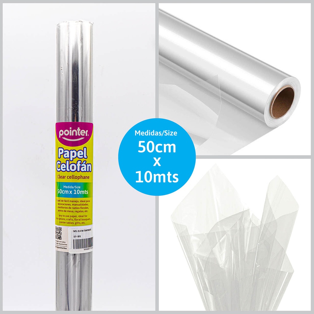 Papel Celofan 70cm X 25m POINTER