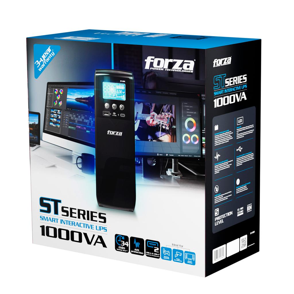 UPS de Respaldo 1000VA 600W 