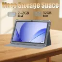 Tableta CRELANDER 7 pulgadas, 4GB (2GB+2GB expandible) RAM, 32GB ROM, CPU MTK6737, Pantalla IPS de 1024*600, Funda Gris, Sistema Operativo Android