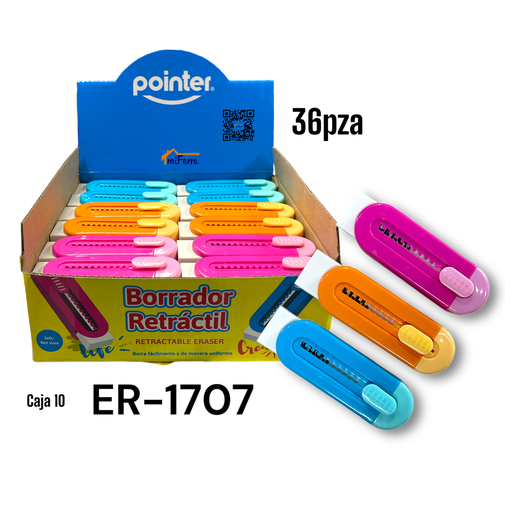 Borrador Retractil POINTER