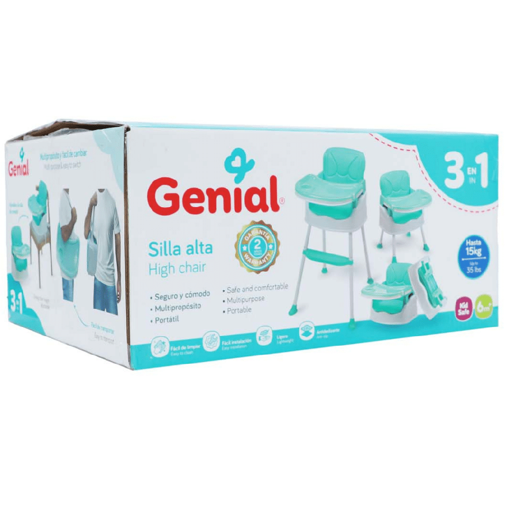 Silla de Comer para Bebe 3en1 GENIAL