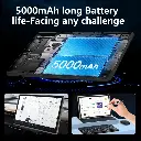 Tableta CRELANDER 10.1" 4G LTE, 12GB RAM, 512GB ROM, 2.4G/5G WiFi, Dual Camera, Keyboard % Mouse, Stylus, 1TB Expandable Storage, 5MP+13MP Camera, Battery, Tablet, Pad