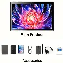 Tableta CRELANDER 10.1" 4G LTE, 12GB RAM, 512GB ROM, 2.4G/5G WiFi, Dual Camera, Keyboard % Mouse, Stylus, 1TB Expandable Storage, 5MP+13MP Camera, Battery, Tablet, Pad