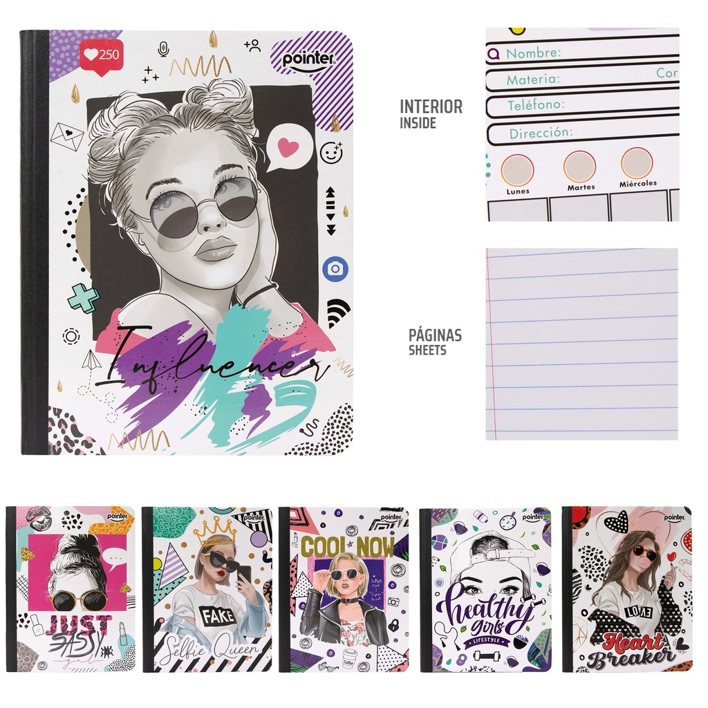 Cuaderno Cosido Raya Ancha 200pag POINTER