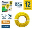 Cable Electrico #12 X 100m Amarillo TROEN