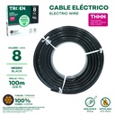 Cable Electrico #8 X 100m Negro TROEN