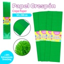 Papel Crespon Verde 10pza POINTER