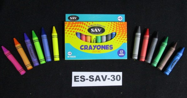 Crayones 12colores SAV