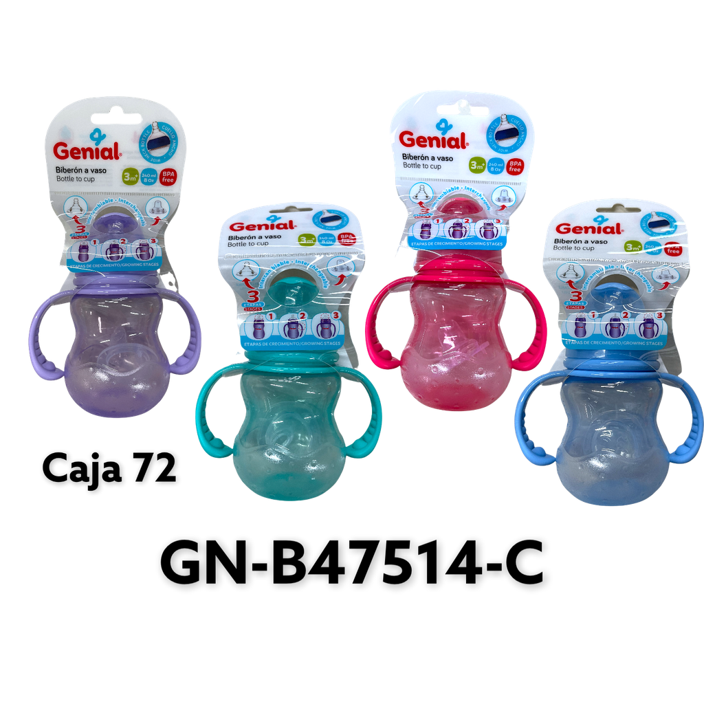 Biberon a Vaso 8oz GENIAL