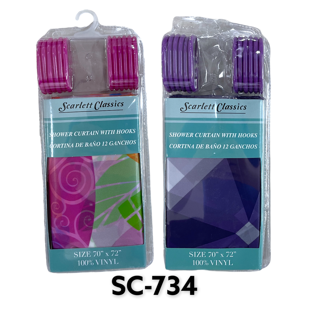 Cortina de Baño 70 X 72" SCARLETT CLASSICS