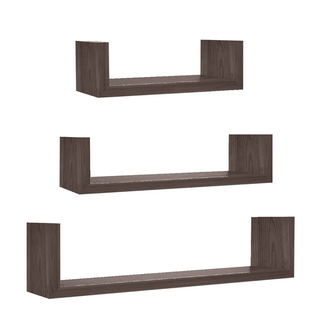 Estante Flotante U 3pza Madera KENNEDY