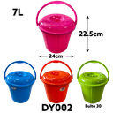 Cubo Plastico con Tapa 7L DYNASTY