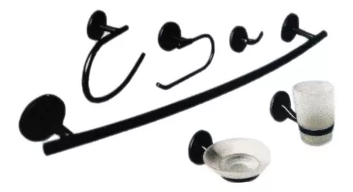 Juego de Accesorios para Baño 6pza GRIVEN Black Series