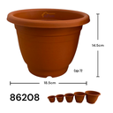 Macetero Plastico 18.5 X 14.5cm