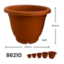 Macetero Plastico 25.5 X 20.5cm