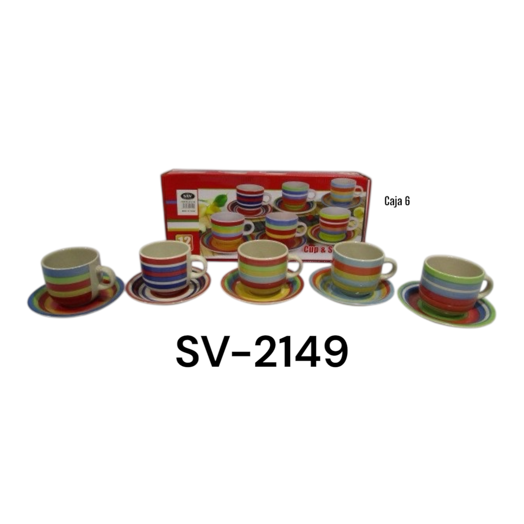 Set de Tazas y Platos SAV