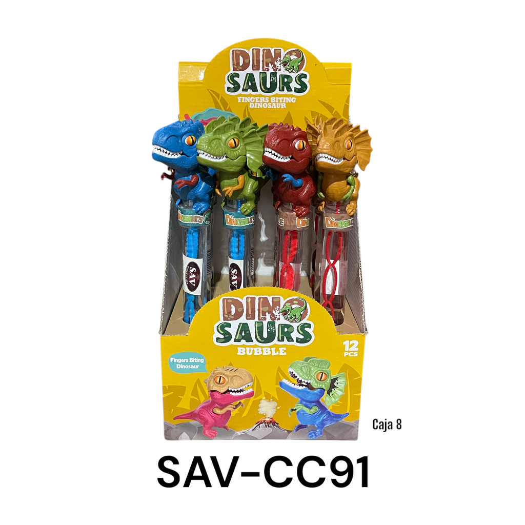 Burbujas Dinosaurio 12pza SAV