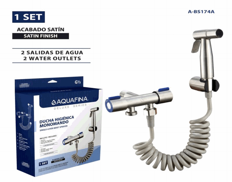 Ducha Higienica Monomando Satin AQUAFINA