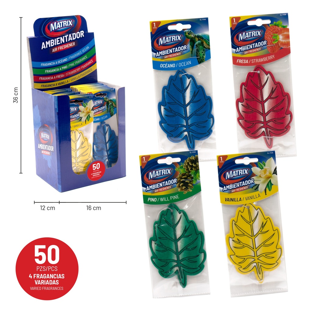 Ambientador 50pza MATRIX