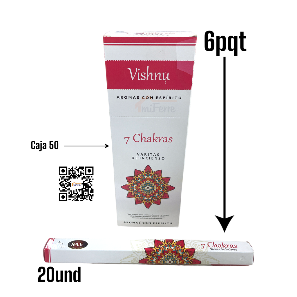 Incienso 7 Chakras VISHNU SAV