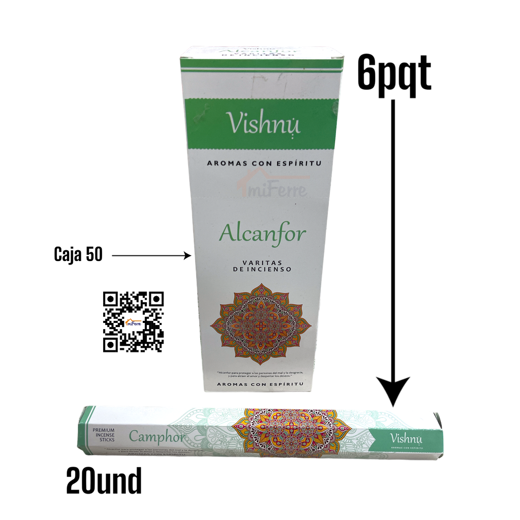 Incienso Alcanfor VISHNU SAV