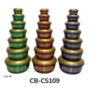 Juego de Envase Plastico Redondo 7pza CB-CS109 CASABLANCA