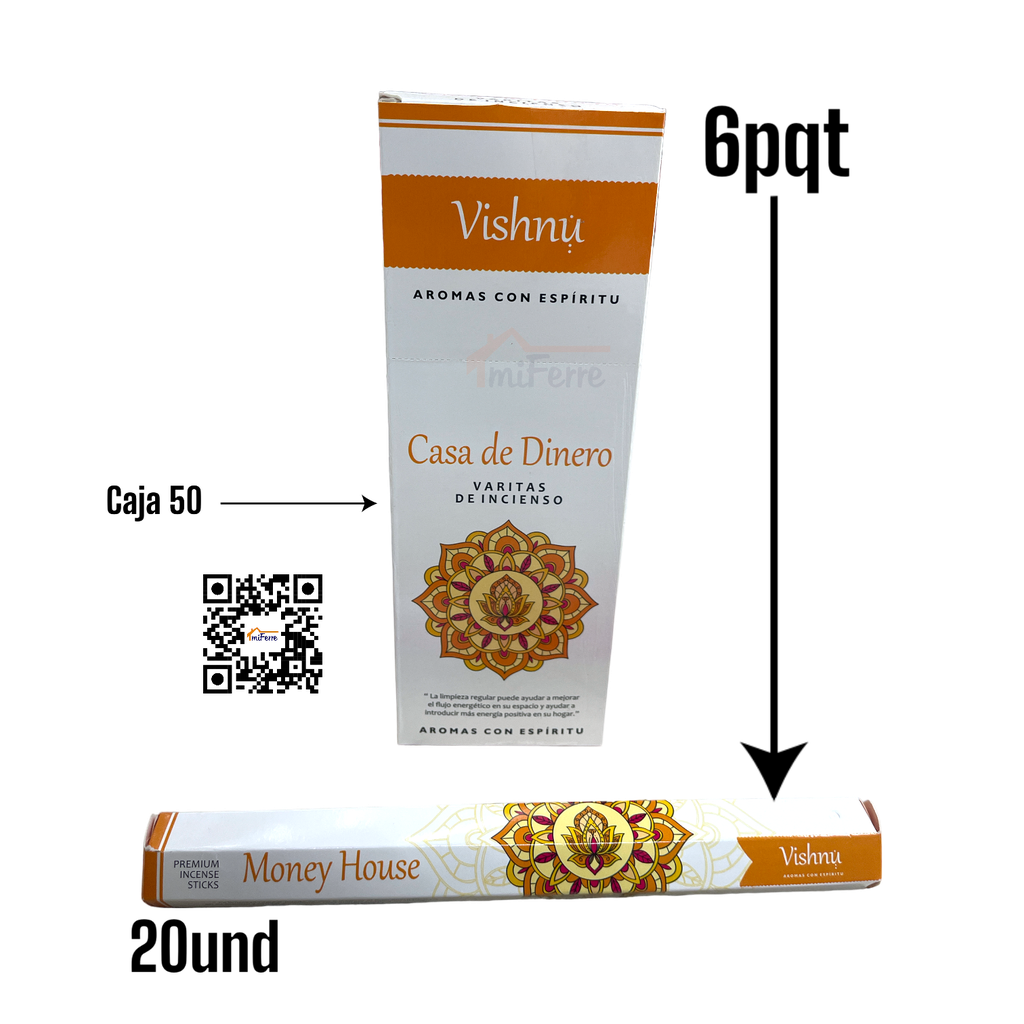 Incienso Casa de Dinero VISHNU SAV