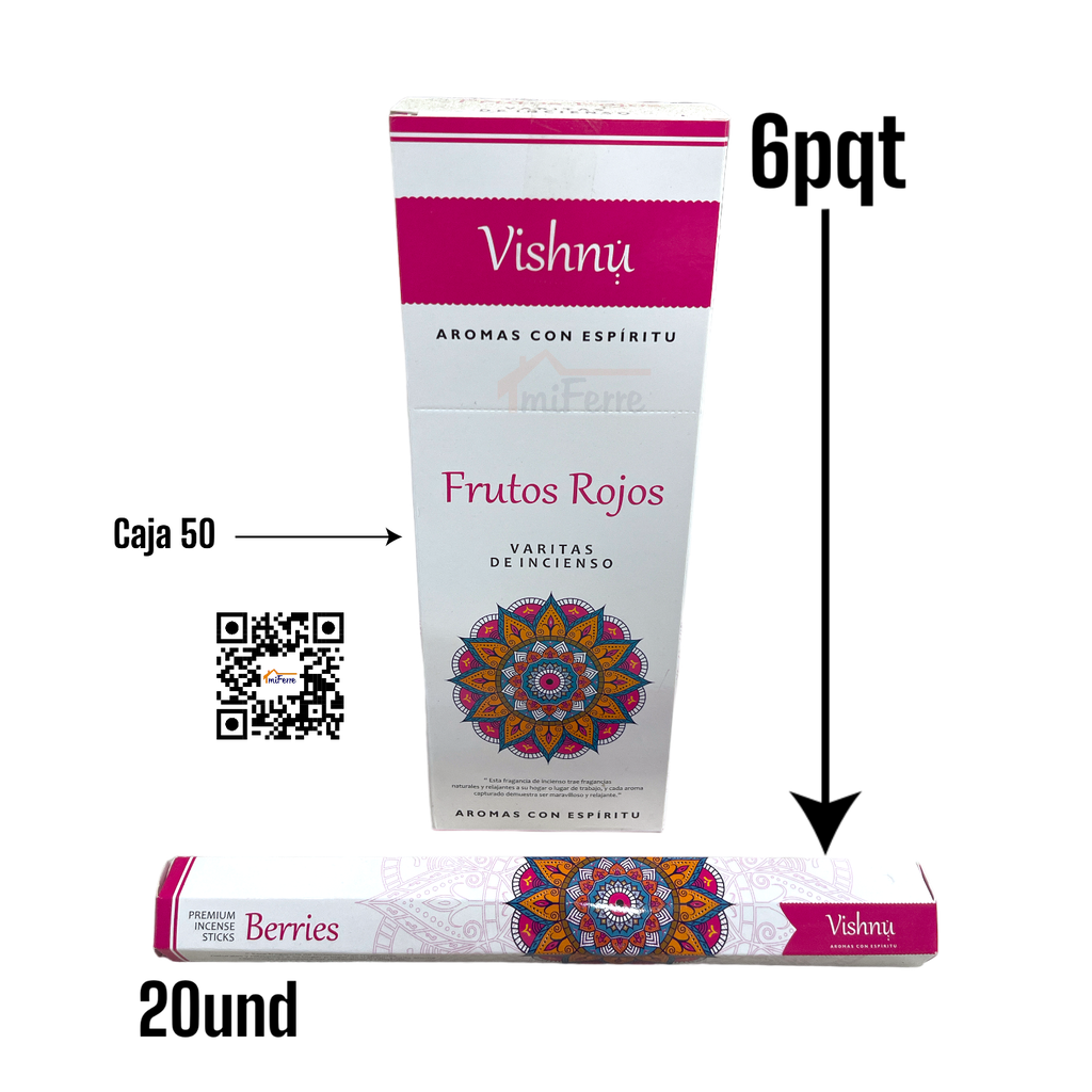 Incienso Frutos Rojos VISHNU SAV