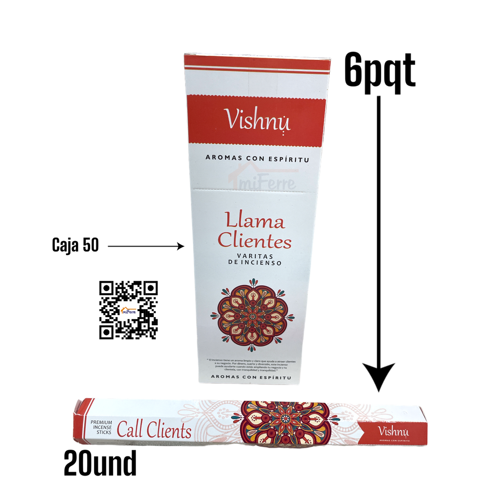 Incienso Llama Clientes VISHNU SAV
