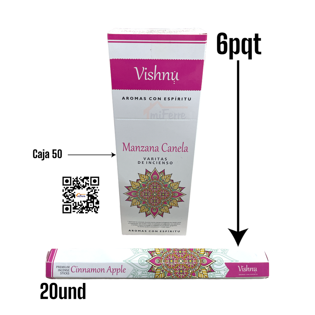Incienso Manzana Canela VISHNU SAV