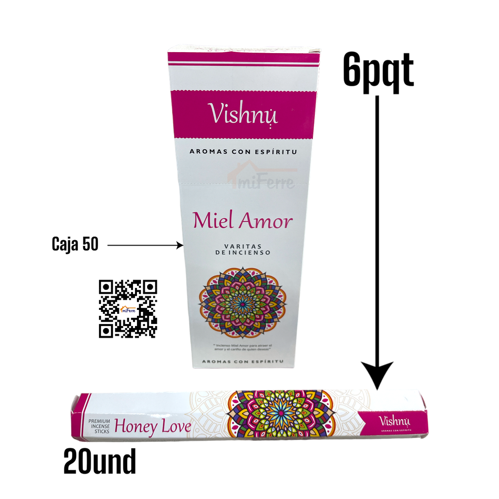 Incienso Miel Amor VISHNU SAV