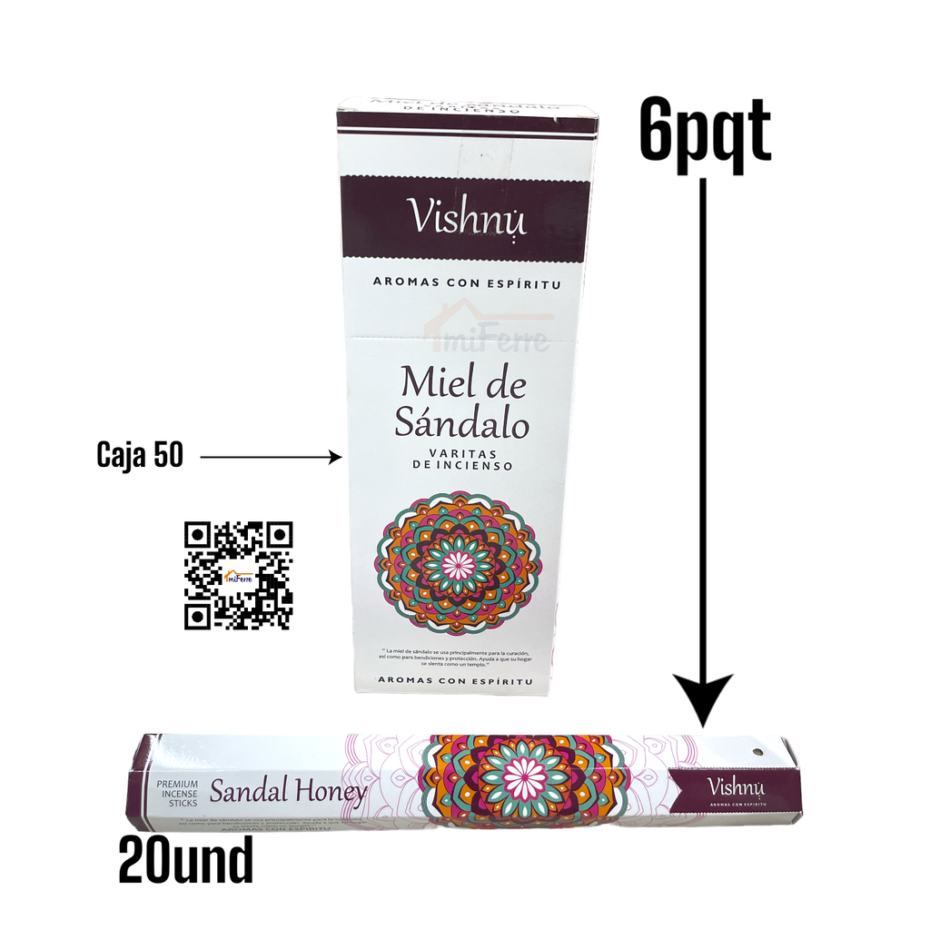 Incienso Miel de Sandalo VISHNU SAV